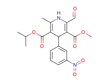 3,5-Pyridinedicarboxylicacid, 2-formyl-1,4-dihydro-6-methyl-4-(3-nitrophenyl)-, 3-methyl5-(1-methylethyl) ester
