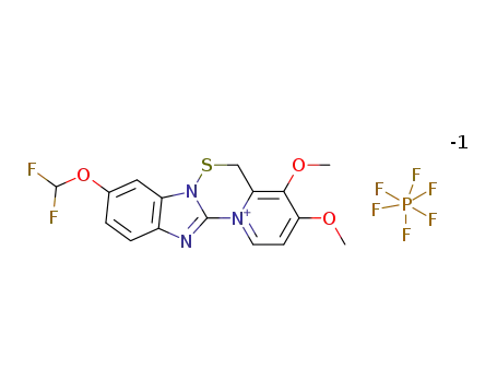 9-(difluoromethoxy)-3,4-dimethoxy-5H-pyrido<1',2':4,5><1,2,4>thiadiazino<2,3-a>benzimidazol-13-ium hexafluorophosphate