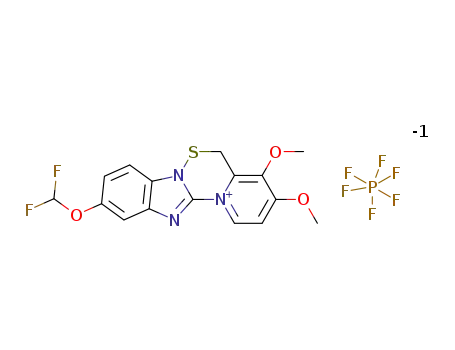 10-(difluoromethoxy)-3,4-dimethoxy-5H-pyrido<1',2':4,5><1,2,4>thiadiazino<2,3-a>benzimidazol-13-ium hexafluorophosphate
