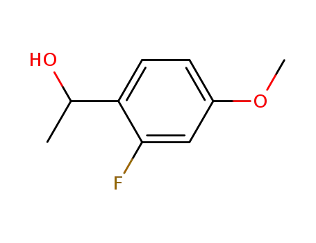 Molecular Structure of 74457-87-7 (1-(2-Fluoro-4-methoxyphenyl)ethanol)