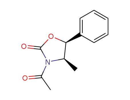 Molecular Structure of 96093-41-3 (N-ACETYL-(4S,5R)-4-METHYL 5-PHENYL-2-OXAZOLIDINONE)