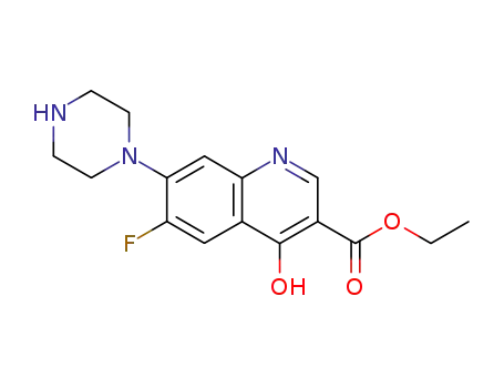 6-Fluoro-4-hydroxy-7-piperazin-1-yl-quinoline-3-carboxylic acid ethyl ester