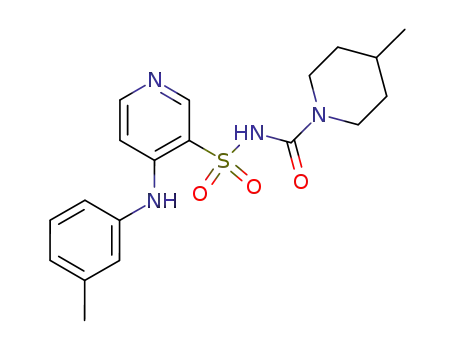 4-m-Tolylamino-pyridine-3-sulfonic acid (4-methyl-piperidine-1-carbonyl)-amide