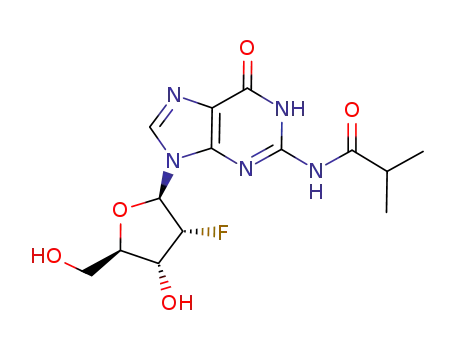 Molecular Structure of 80681-25-0 (N2-Isobutyryl-2'-Fluoro-2'-deoxyguanosine)