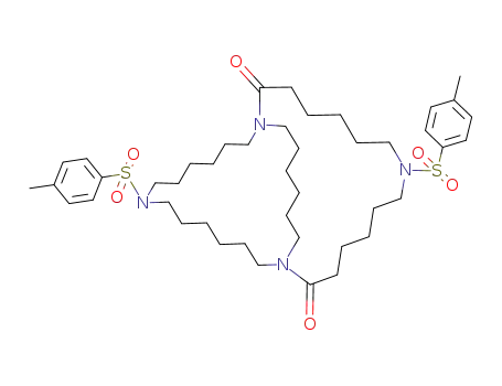 8,22-Bis<(4-methylphenyl)sulfonyl>-1,8,15,22-tetraazabicyclo<13.13.6>tetratriacontan-2,14-dion