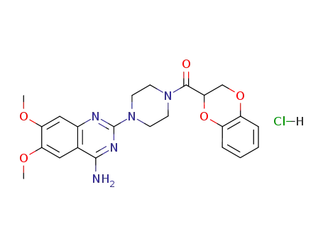 4-amino-2-[4-(1,4-benzodioxan-2-carbonyl)piperazin-1-yl]-6,7-dimethoxyquinazoline hydrochloride