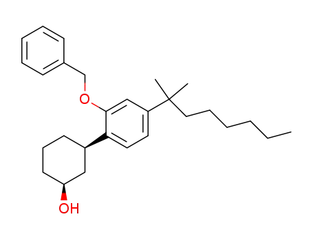 Molecular Structure of 70434-49-0 (cis-3-[4-(1,1-DiMethylheptyl)-2-(phenylMethoxy)phenyl]-cyclohexanol)