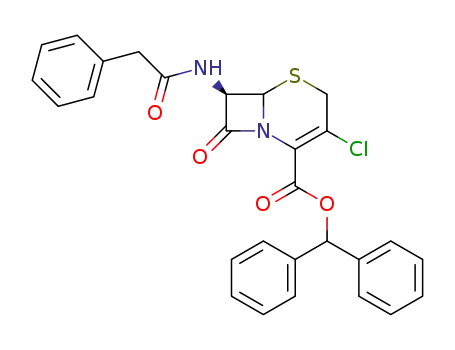 5-Thia-1-azabicyclo[4.2.0]oct-2-ene-2-carboxylic acid,  3-chloro-8-oxo-7-[(phenylacetyl)amino]-, diphenylmethyl ester, (6R,7R)-