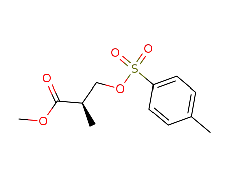 Molecular Structure of 84341-94-6 (Propanoic acid, 2-methyl-3-[[(4-methylphenyl)sulfonyl]oxy]-, methyl
ester, (R)-)