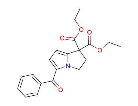 1H-Pyrrolizine-1,1-dicarboxylic acid, 5-benzoyl-2,3-dihydro-, diethyl ester