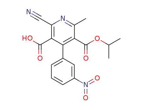 2-cyano-5-isopropoxycarbonyl-6-methyl-4-(3-nitrophenyl)pyridine-3-carboxylic acid