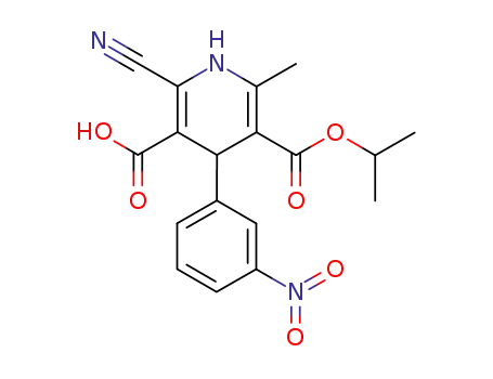 2-cyano-5-isopropoxycarbonyl-6-methyl-4-(3-nitrophenyl)-1,4-dihydropyridine-3-carboxylic acid
