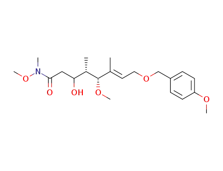 (E)-(4S,5R)-3-Hydroxy-5-methoxy-8-(4-methoxy-benzyloxy)-4,6-dimethyl-oct-6-enoic acid methoxy-methyl-amide