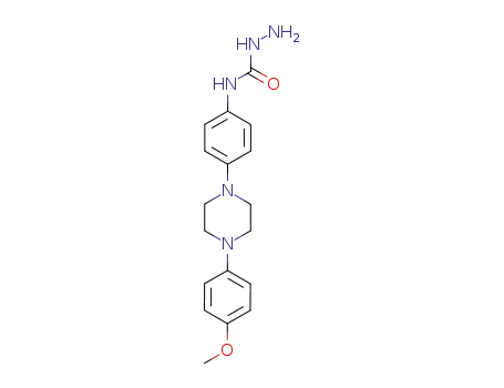 Molecular Structure of 74852-89-4 (Hydrazine Carboxamide,N-{4-[4(4-methoxyphenyl)-1-pipezinyl]phenyl})