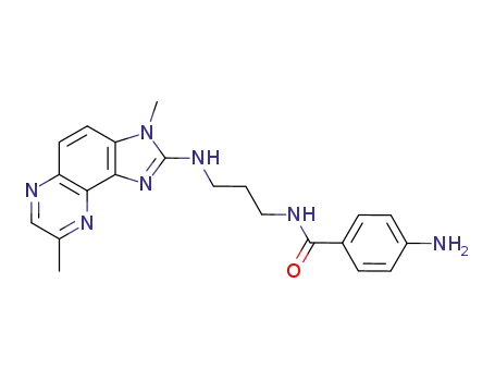 4-Amino-N-[3-(3,8-dimethyl-3H-imidazo[4,5-f]quinoxalin-2-ylamino)-propyl]-benzamide