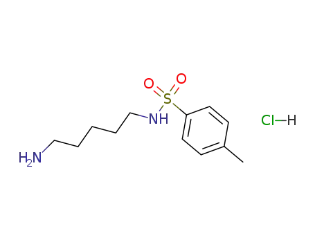 Molecular Structure of 20255-86-1 (Benzenesulfonamide, N-(5-aminopentyl)-4-methyl-, monohydrochloride)
