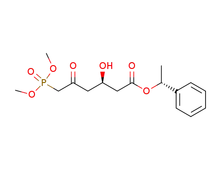 (R)-dimethyl <<4-<<(R)-phenylethoxy>carbonyl>-3-hydroxybutyryl>methyl>phosphonate