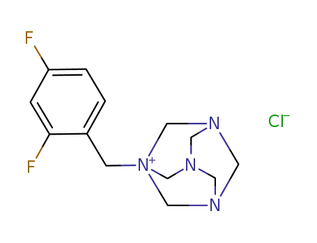 (2,4-difluoro-benzyl)-hexamethylenetetraminium; chloride