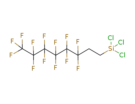 Molecular Structure of 78560-45-9 (Silane,trichloro(3,3,4,4,5,5,6,6,7,7,8,8,8-tridecafluorooctyl)-)