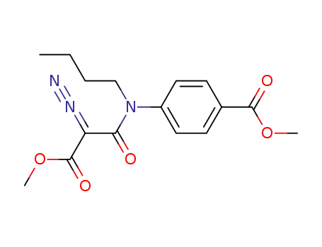 N-butyl-N-(4-methoxycarbonylphenyl)-α-carbomethoxy-α-diazoacetamide