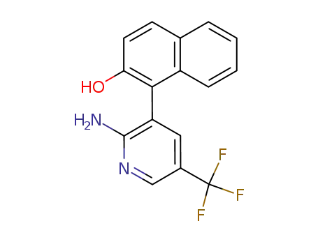 1-<3-(2-amino-4-trifluoromethylpyridyl)>-2-hydroxynaphthalene