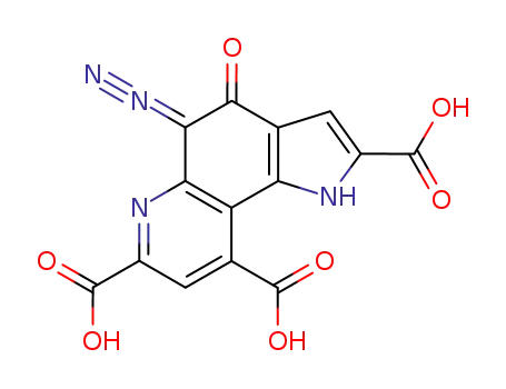 5-Diazo-4,5-dihydro-4-oxo-1H-pyrrolo<2,3-f>chinolin-2,7,9-tricarbonsaeure