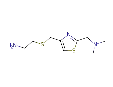 Molecular Structure of 78441-62-0 (2-(Dimethylaminomethyl)-4-(2-aminoethylthiomethyl)thiazole)