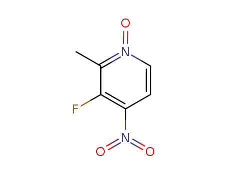 Molecular Structure of 15931-17-6 (Pyridine, 3-fluoro-2-methyl-4-nitro-, 1-oxide)
