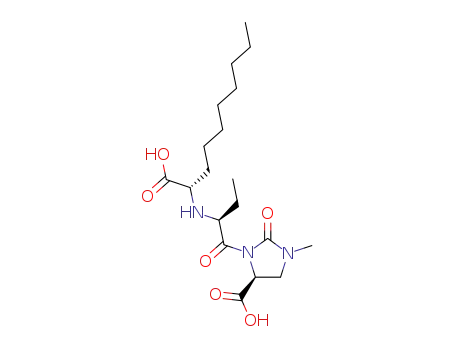 (4S)-1-methyl-3-{(2S)-2-[N-((1S)-1-carboxy-n-nonyl)amino]-n-butyryl}-2-oxo-imidazolidine-4-carboxylic acid
