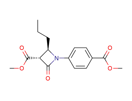 1-(4-carbomethoxyphenyl)-3-carbomethoxy-4-propyl-2-azetidinone