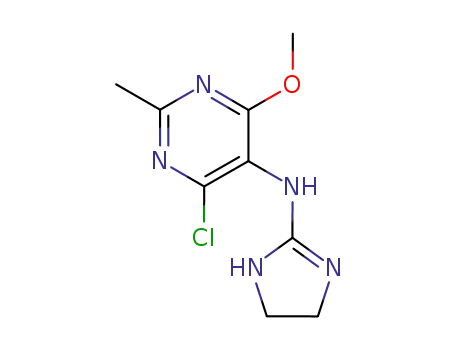 5-Pyrimidinamine,4-chloro-N-(4,5-dihydro-1H-imidazol-2-yl)-6-methoxy-2-methyl-