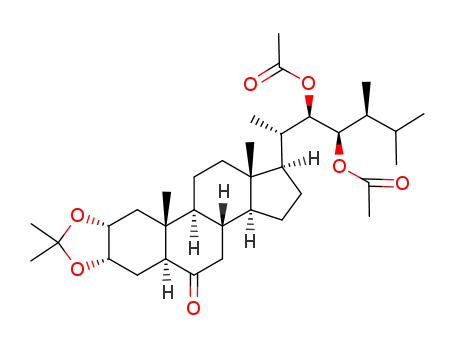 (22R,23R,24S)-22,23-diacetoxy-2α,3α-isopropylidenedioxy-5α-ergostan-6-one