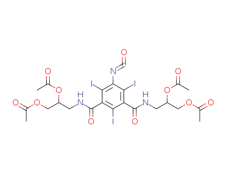 Molecular Structure of 136452-99-8 (1,3-Benzenedicarboxamide,
N,N'-bis[2,3-bis(acetyloxy)propyl]-2,4,6-triiodo-5-isocyanato-)