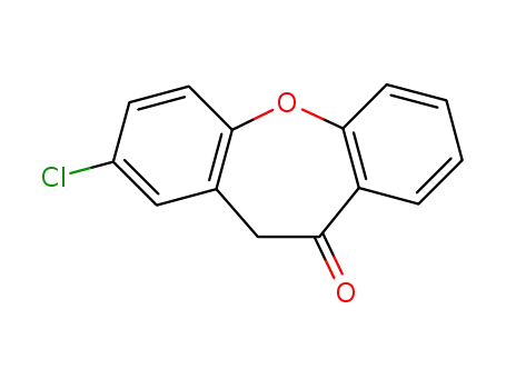 Molecular Structure of 55595-54-5 (2-chlorodibenzo[b,f]oxepin-10(11H)-one)