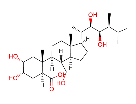 (1S,2R,4R,5S)-2-[(1R,3aS,4S,5S,7aS)-1-((1S,2R,3R,4S)-2,3-Dihydroxy-1,4,5-trimethyl-hexyl)-4-hydroxymethyl-7a-methyl-octahydro-inden-5-yl]-4,5-dihydroxy-2-methyl-cyclohexanecarboxylic acid