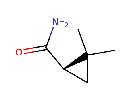 Molecular Structure of 75885-58-4 (Cyclopropanecarboxamide,2,2-dimethyl-, (1S)-)
