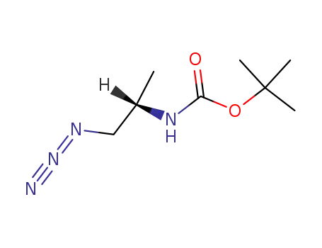Molecular Structure of 146610-69-7 (Carbamic acid, [(1S)-2-azido-1-methylethyl]-, 1,1-dimethylethyl ester)