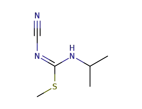 Molecular Structure of 5848-27-1 (Cyanamide, N-(isoproppylamino)(methylthio)methylene-)