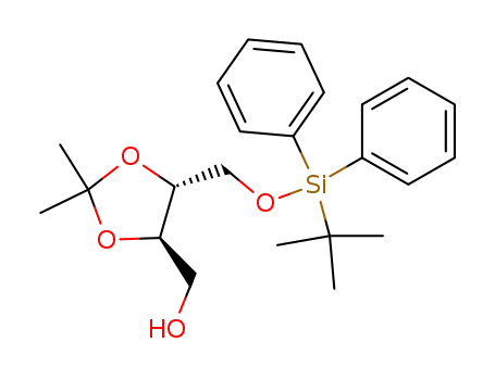 (4R,5R)-trans-2,2-dimethyl-4-tert-butyldiphenylsiloxymethyl-5-hydroxymethyl-1,3-dioxolane