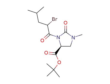 (S)-3-(2-Bromo-4-methyl-pentanoyl)-1-methyl-2-oxo-imidazolidine-4-carboxylic acid tert-butyl ester