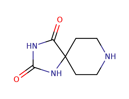 Molecular Structure of 13625-39-3 (1,3,8-TRIAZA-SPIRO[4.5]DECANE-2,4-DIONE)