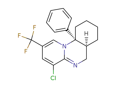 (6aS,10aS)-4-Chloro-10a-phenyl-2-trifluoromethyl-6a,7,8,9,10,10a-hexahydro-6H-pyrido[1,2-a]quinazoline