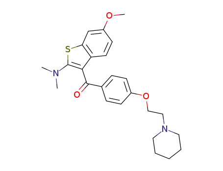 [2-dimethylamino-6-methoxybenzothien-3-yl] [4-[2-(1-piperidinyl)ethoxy]phenyl]-methanone