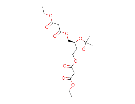 Malonic acid (4R,5R)-5-(2-ethoxycarbonyl-acetoxymethyl)-2,2-dimethyl-[1,3]dioxolan-4-ylmethyl ester ethyl ester