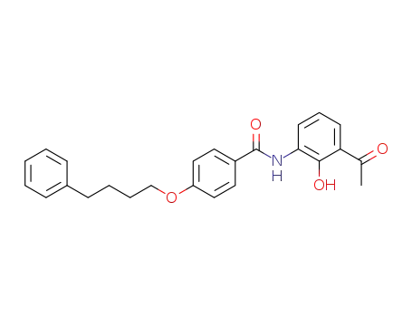 Molecular Structure of 136450-06-1 (3''-ACETYL-2''-HYDROXY-4-(4-PHENYLBUTOXY)BENZANILIDE)