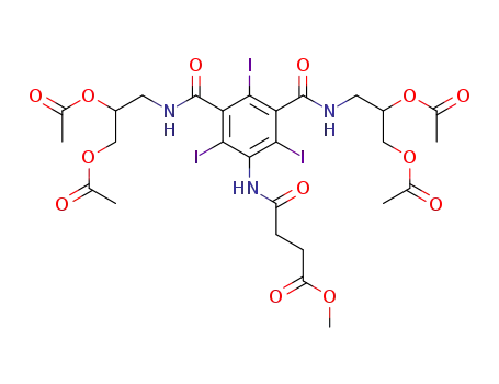 N-[3,5-Bis-(2,3-diacetoxy-propylcarbamoyl)-2,4,6-triiodo-phenyl]-succinamic acid methyl ester