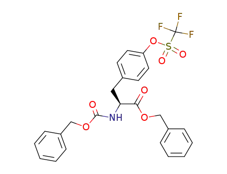 (S)-Benzyl 2-(benzyloxycarbonylamino)-3-(4-(trifluoromethylsulfonyloxy)phenyl)propanoate