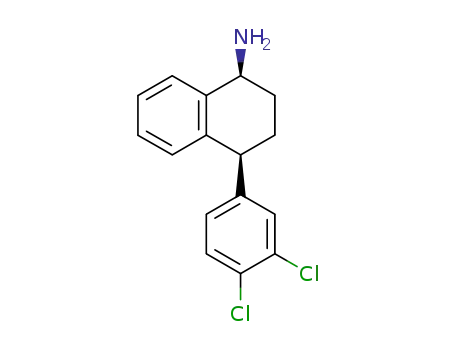 Molecular Structure of 87857-41-8 ((1S,4S)-4-(3,4-dichlorophenyl)-1,2,3,4-tetrahydronaphthalen-1-amine)