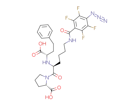 (S)-1-[(S)-6-(4-Azido-2,3,5,6-tetrafluoro-benzoylamino)-2-((S)-1-carboxy-3-phenyl-propylamino)-hexanoyl]-pyrrolidine-2-carboxylic acid