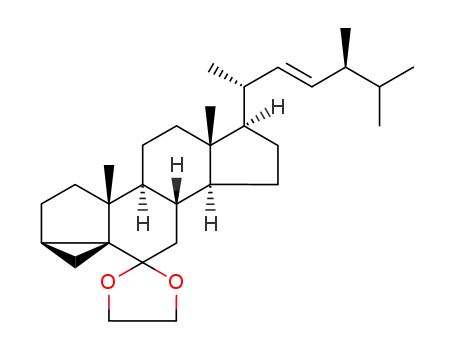 (24S)-6-(1,3-dioxolane-2-yl)-24-methyl-3α,5-cyclo-5α-cholest-22-ene